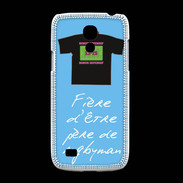 Coque Samsung Galaxy S4mini Père de rugbyman Bonus offensif-défensif Bleu 2