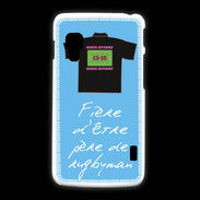 Coque LG L5 2 Père de rugbyman Bonus offensif-défensif Bleu 2