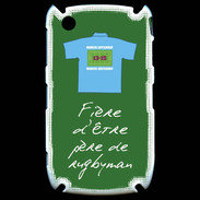 Coque Blackberry 8520 Père de rugbyman Bonus offensif-défensif Vert 2