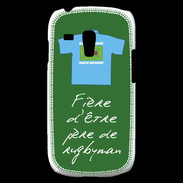 Coque Samsung Galaxy S3 Mini Père de rugbyman Bonus offensif-défensif Vert 2