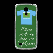 Coque Samsung Galaxy S4mini Père de rugbyman Bonus offensif-défensif Vert 2