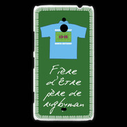 Coque Nokia Lumia 1320 Père de rugbyman Bonus offensif-défensif Vert 2