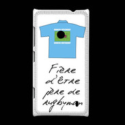 Coque Nokia Lumia 520 Père de rugbyman Bonus offensif-défensif Blanc 2