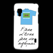 Coque LG L5 2 Père de rugbyman Bonus offensif-défensif Blanc 2