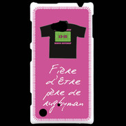 Coque Nokia Lumia 720 Père de rugbyman Bonus offensif-défensif Rose 2