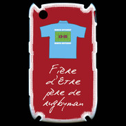 Coque Blackberry 8520 Père de rugbyman Bonus offensif-défensif Rouge 2