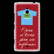 Coque Nokia Lumia 1320 Père de rugbyman Bonus offensif-défensif Rouge 2