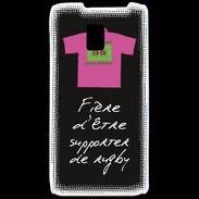 Coque LG P990 Supporters Bonus offensif-défensif Noir