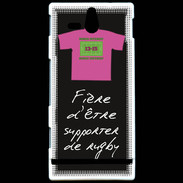 Coque Sony Xperia U Supporters Bonus offensif-défensif Noir