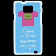 Coque Samsung Galaxy S2 Supporters Bonus offensif-défensif Bleu