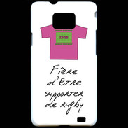 Coque Samsung Galaxy S2 Supporters Bonus offensif-défensif Blanc