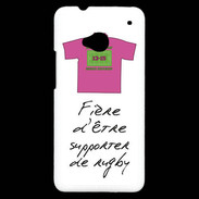 Coque HTC One Supporters Bonus offensif-défensif Blanc