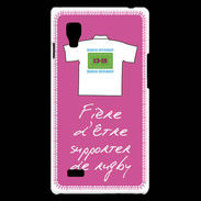Coque LG Optimus L9 Supporters Bonus offensif-défensif Rose