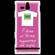 Coque Sony Xperia U Supporters Bonus offensif-défensif Rose