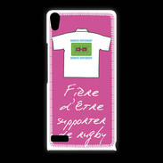 Coque Huawei Ascend P6 Supporters Bonus offensif-défensif Rose