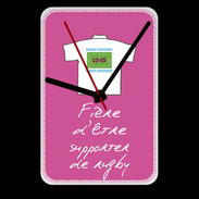 Grande pendule murale Supporters Bonus offensif-défensif Rose
