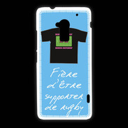 Coque HTC One Max Supporters Bonus offensif-défensif Bleu 2