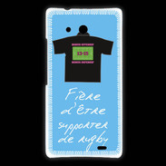 Coque Huawei Ascend Mate Supporters Bonus offensif-défensif Bleu 2