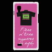 Coque LG Optimus L9 Supporters Bonus offensif-défensif Rose 2