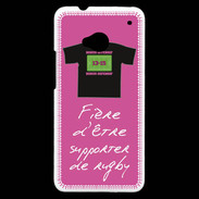 Coque HTC One Supporters Bonus offensif-défensif Rose 2
