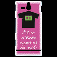 Coque Sony Xperia U Supporters Bonus offensif-défensif Rose 2