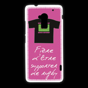 Coque HTC One Max Supporters Bonus offensif-défensif Rose 2