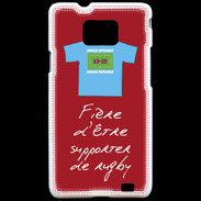 Coque Samsung Galaxy S2 Supporters Bonus offensif-défensif Rouge 2