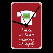 Grande pendule murale Supporters Bonus offensif-défensif Rouge
