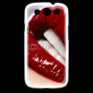 Coque Samsung Galaxy S3 Bouche fatale rouge