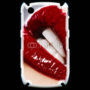 Coque Blackberry 8520 Bouche fatale rouge