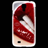 Coque Samsung Galaxy S4 Bouche fatale rouge