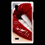 Coque LG Optimus L9 Bouche fatale rouge