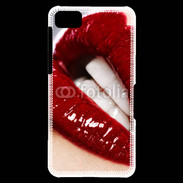 Coque Blackberry Z10 Bouche fatale rouge