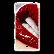 Coque Nokia Lumia 1320 Bouche fatale rouge