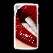 Coque LG L5 2 Bouche fatale rouge