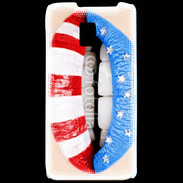 Coque LG P990 Lèvres made in USA