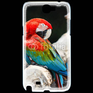 Coque Samsung Galaxy Note 2 Macaw bleu et rouge 75