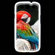 Coque Samsung Galaxy S3 Macaw bleu et rouge 75