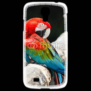 Coque Samsung Galaxy S4 Macaw bleu et rouge 75