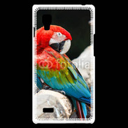 Coque LG Optimus L9 Macaw bleu et rouge 75