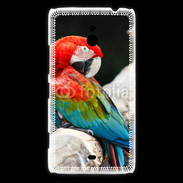 Coque Nokia Lumia 1320 Macaw bleu et rouge 75