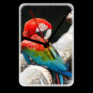 Grande pendule murale Macaw bleu et rouge 75
