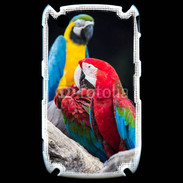 Coque Blackberry 8520 Macaw vert et rouge 76