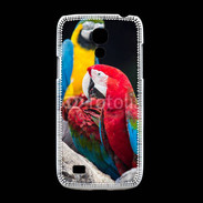 Coque Samsung Galaxy S4mini Macaw vert et rouge 76