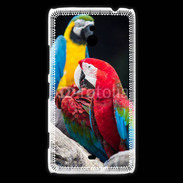 Coque Nokia Lumia 1320 Macaw vert et rouge 76