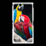 Coque Sony Xpéria Z Ultra Macaw vert et rouge 76