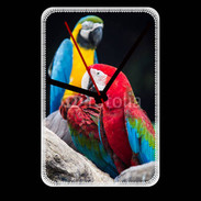 Grande pendule murale Macaw vert et rouge 76