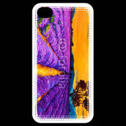 Coque iPhone 4 / iPhone 4S Peinture de champs de lavande 