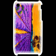 Coque iPhone 3G / 3GS Peinture de champs de lavande 