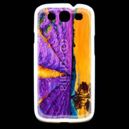 Coque Samsung Galaxy S3 Peinture de champs de lavande 